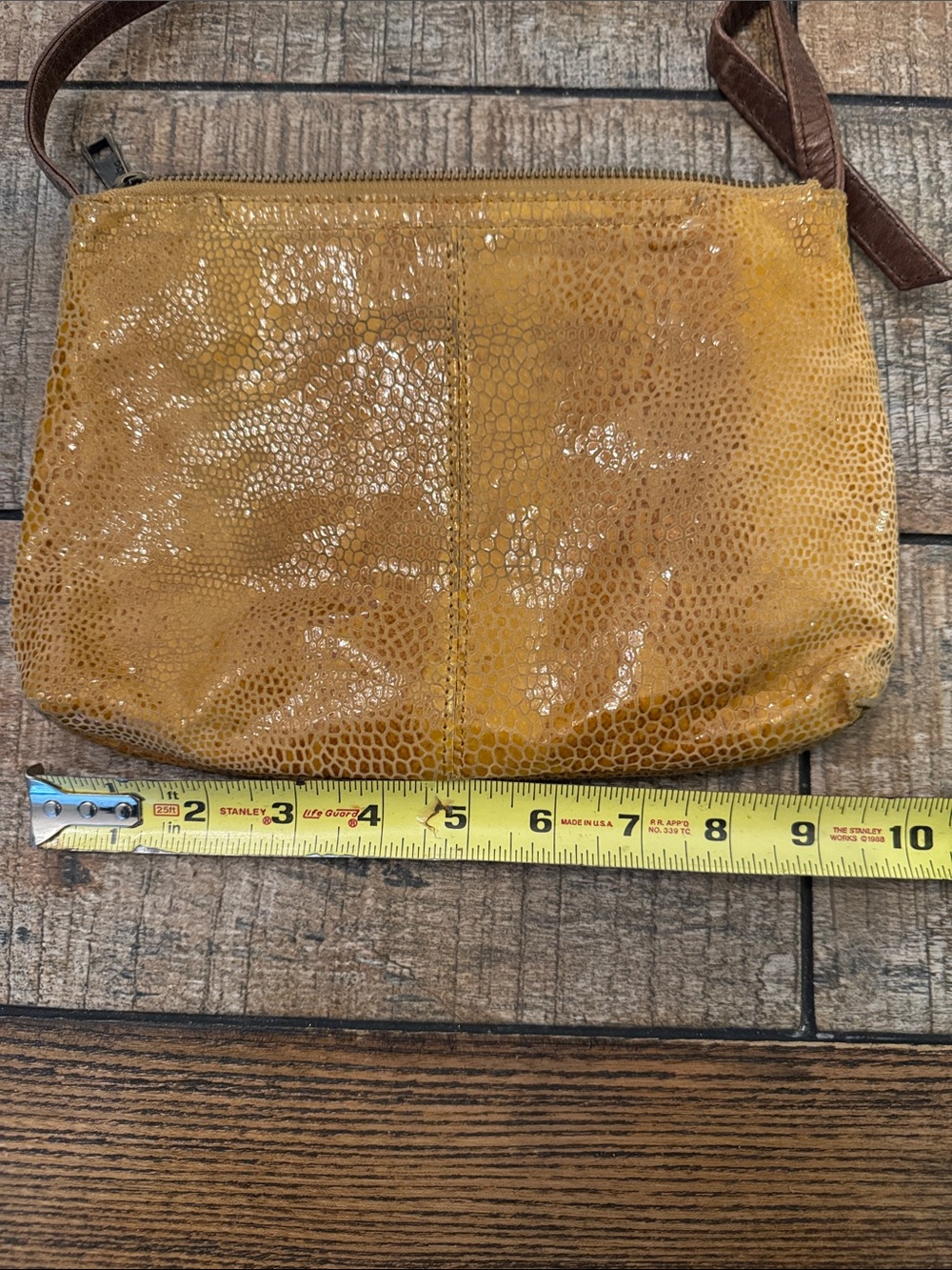 HOBO Mustard Yellow Crossbody with Brown Strap - Picture 4 of 7